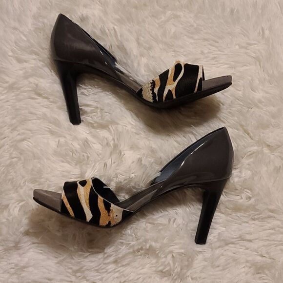 NWOB Franco Sarto Open toe Heels 9.5 - Picture 4 of 8